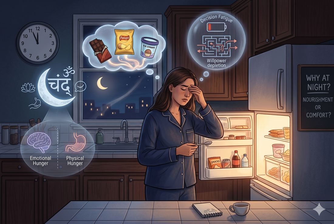 Why Do My Food Cravings Get So Strong at Night? Emotional Eating & Astrology