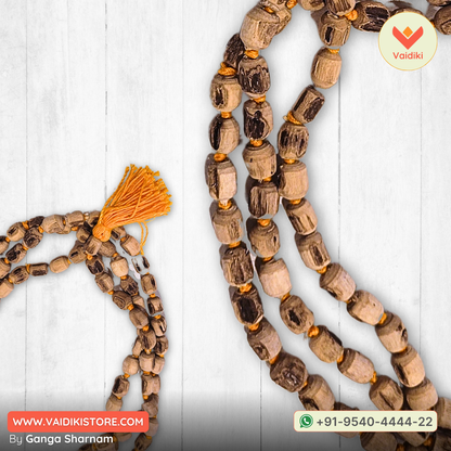 Vaidiki Original Tulsi Japa Mala (108+1 Beads) | A Sacred Tool for Devotion, Meditation, and Protection