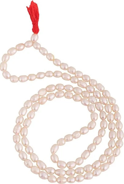 Genuine Moti Mala – 108 Beads, 5 mm Size | Elevate Your Spiritual Journey with Purity and Grace