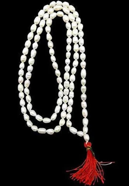 Genuine Moti Mala – 108 Beads, 5 mm Size | Elevate Your Spiritual Journey with Purity and Grace